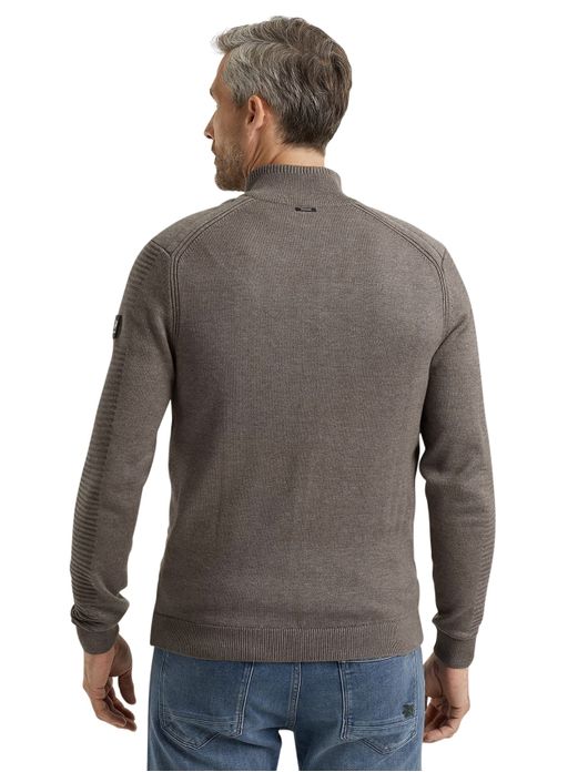 vest Vanguard beige effen katoen outdoor rits