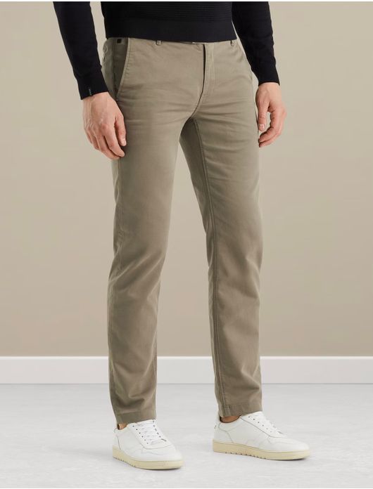 Vanguard chino bruin effen