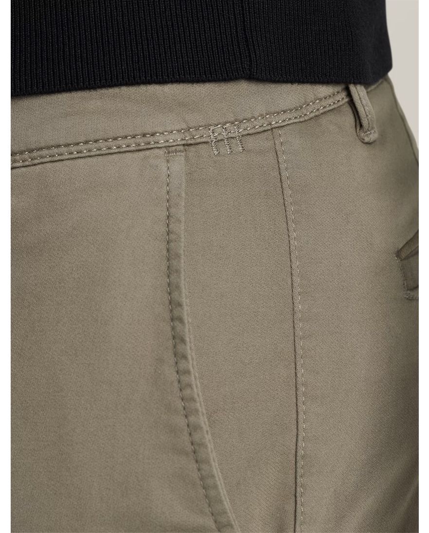 Vanguard chino bruin effen katoen