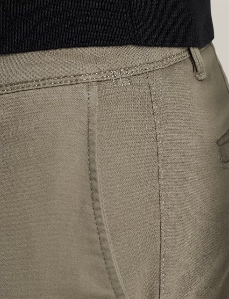 Vanguard chino bruin effen katoen