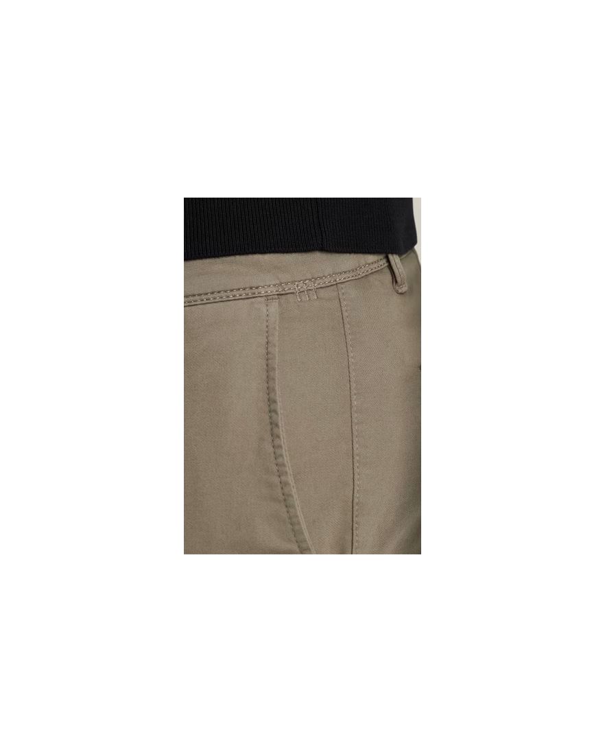 Vanguard chino bruin effen katoen