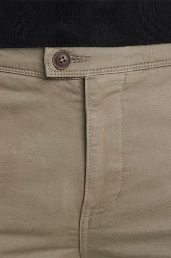 Vanguard chino bruin effen katoen