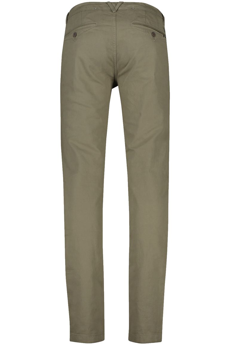 Vanguard chino bruin effen katoen