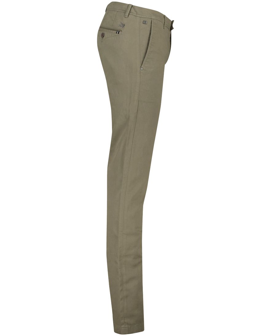 Vanguard chino bruin effen katoen