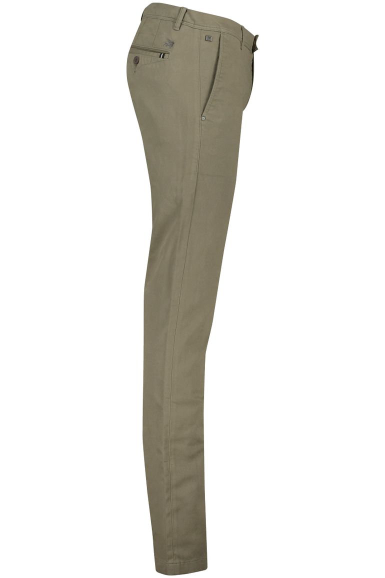 Vanguard chino bruin effen katoen
