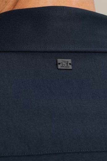 Vanguard overhemd katoen donkerblauw effen wide spread