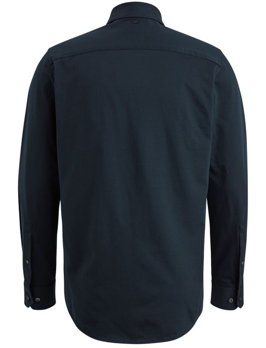 Vanguard overhemd katoen donkerblauw effen wide spread