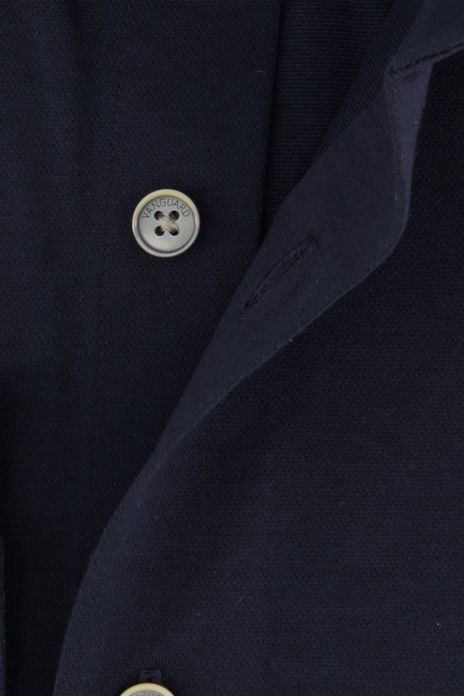 Vanguard overhemd katoen donkerblauw effen wide spread