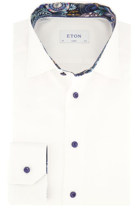 Eton overhemd classic fit wit