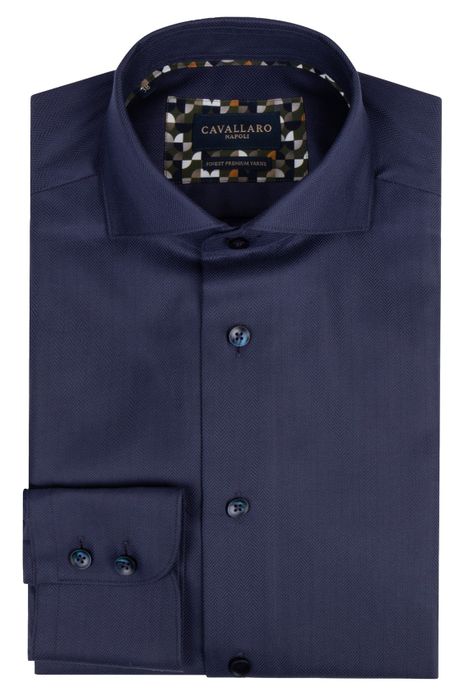 business overhemd donkerblauw Cavallaro