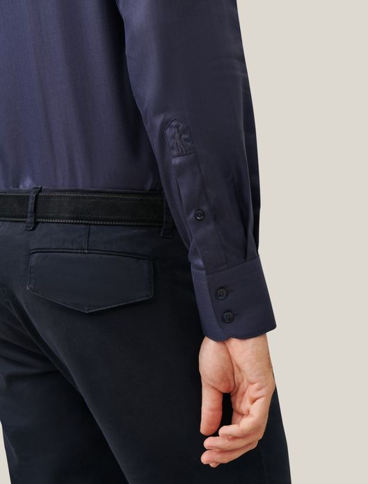 business overhemd donkerblauw Cavallaro