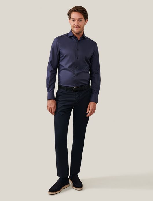 business overhemd donkerblauw Cavallaro