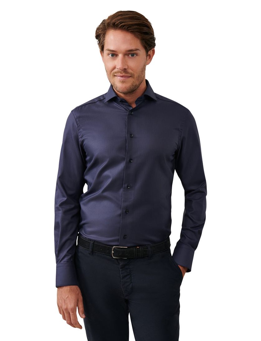Cavallaro business overhemd donkerblauw