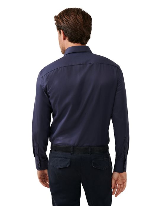 business overhemd donkerblauw Cavallaro