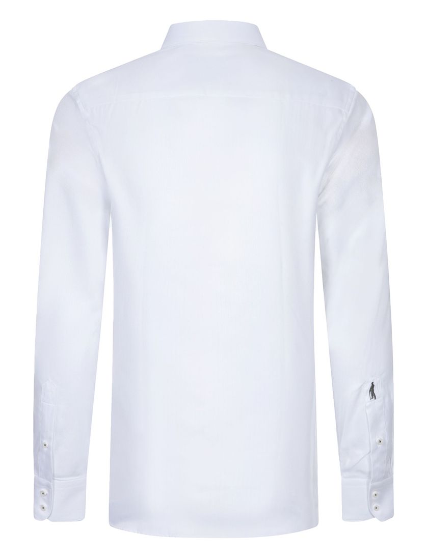 Cavallaro overhemd wit ml 7 cut away slim fit effen