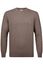 Bruine luxury basic crewneck Profuomo