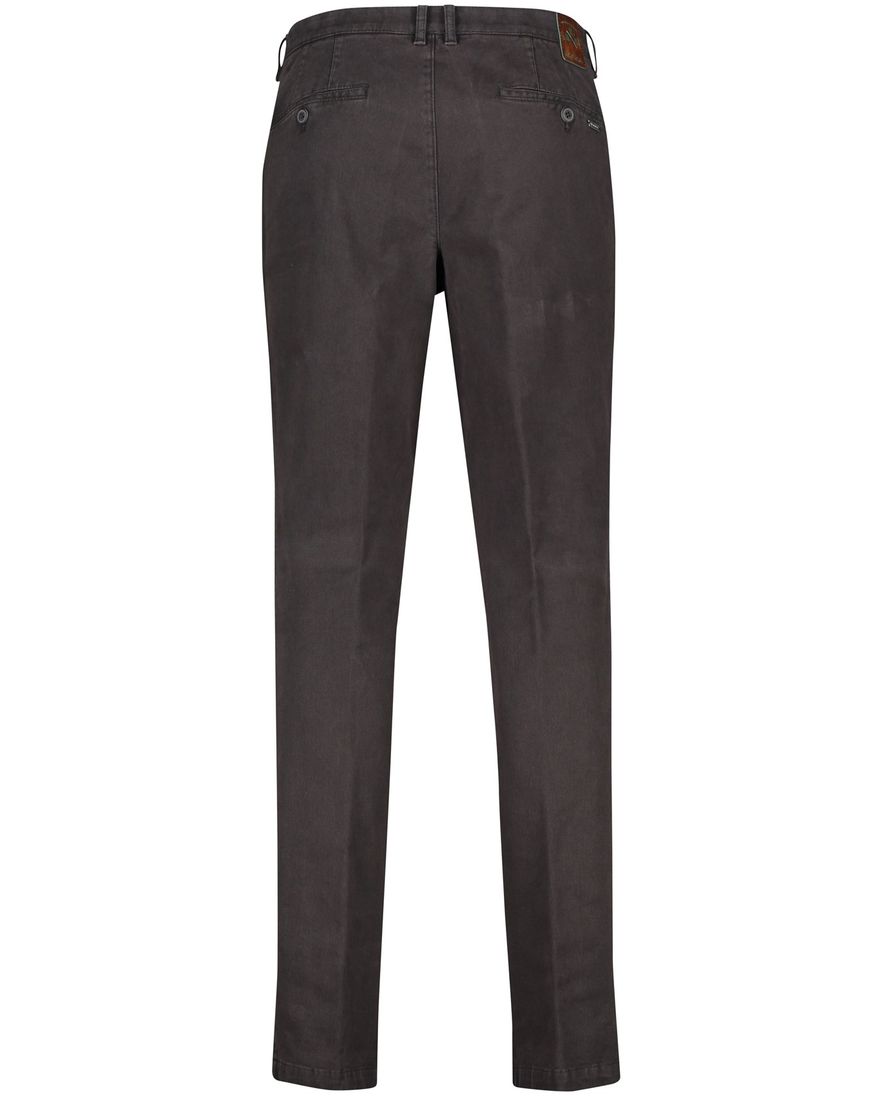 M.E.N.S. katoenen chino bruin effen katoen zonder omslag