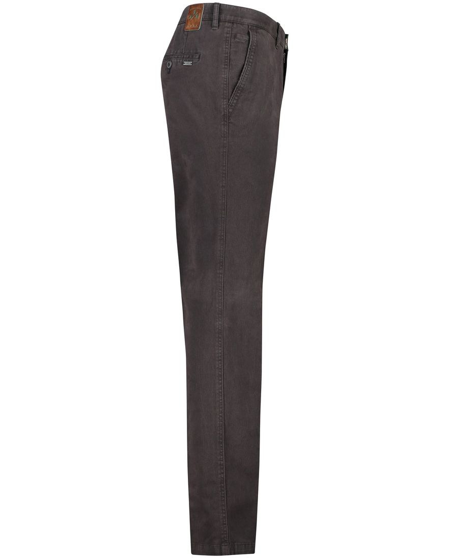 M.E.N.S. katoenen chino bruin effen katoen zonder omslag