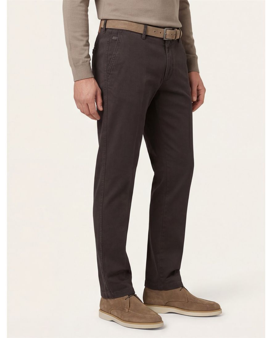 M.E.N.S. pantalon madison grijs effen