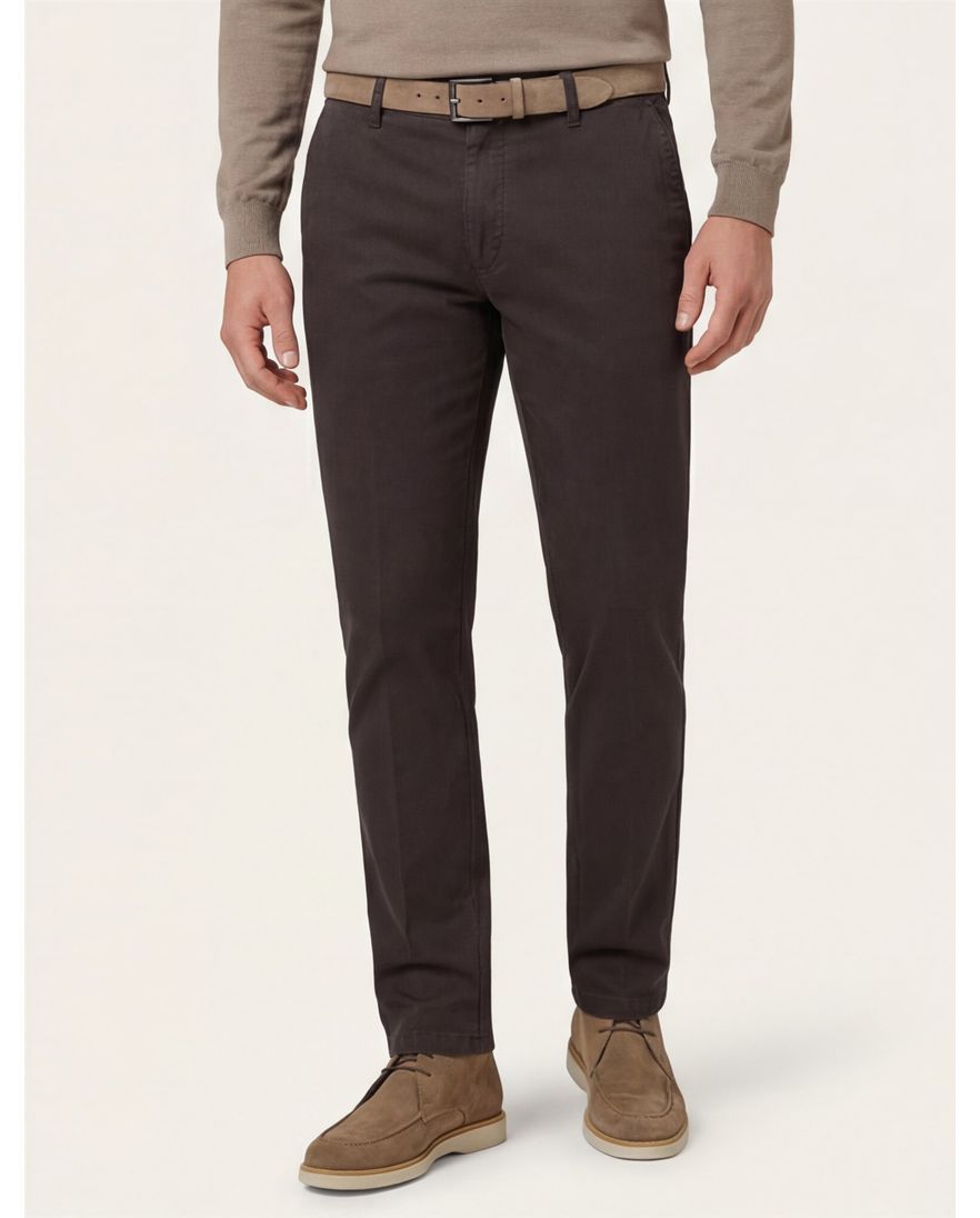 M.E.N.S. pantalon madison grijs effen