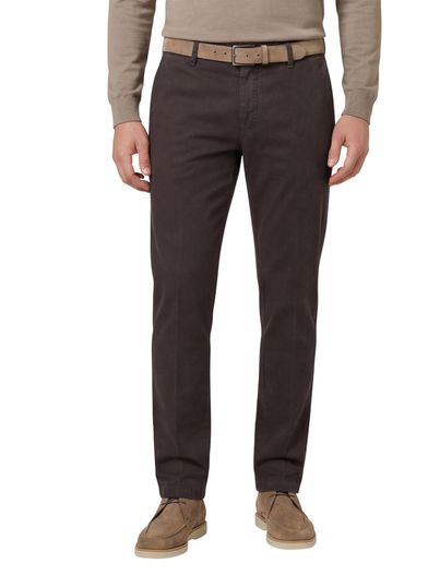 M.E.N.S. M.E.N.S. pantalon effen grijs normale fit