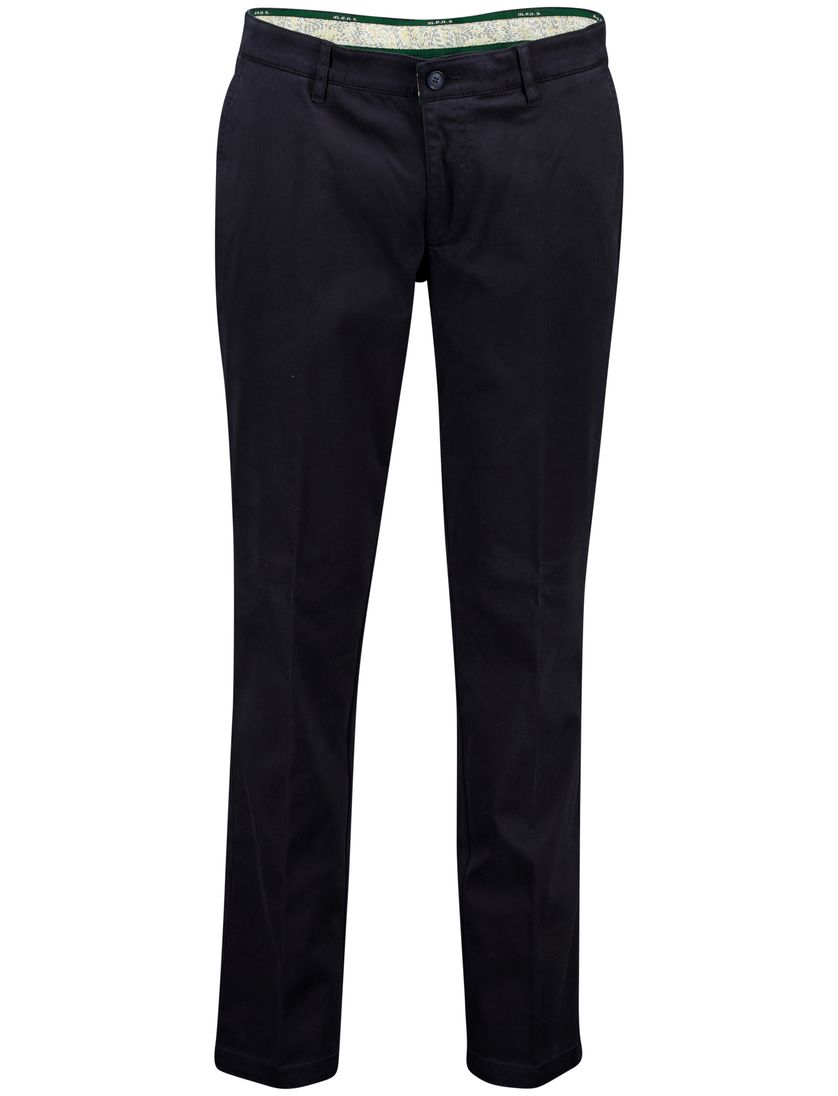 katoenen broek M.E.N.S. Madison donkerblauw normale fit