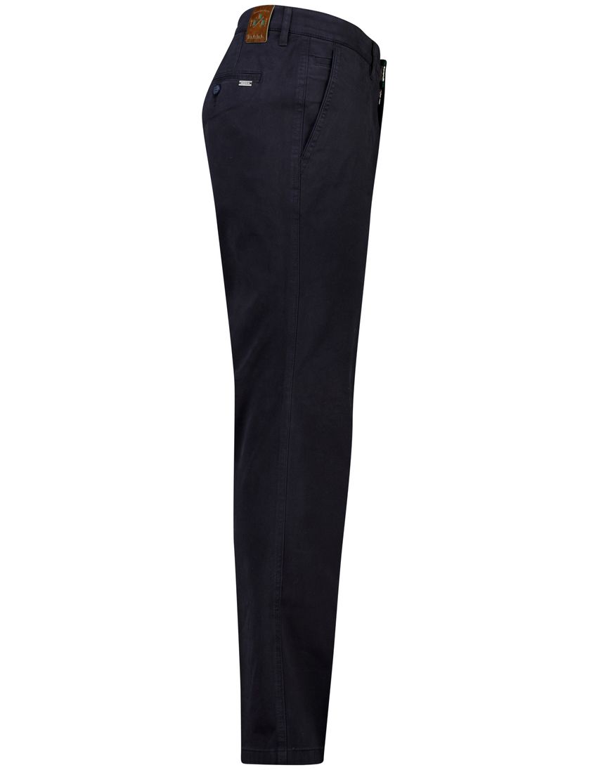 katoenen broek M.E.N.S. Madison donkerblauw normale fit