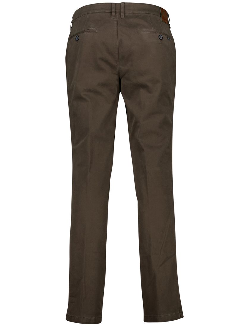 M.E.N.S. pantalon madison bruin katoen normale fit