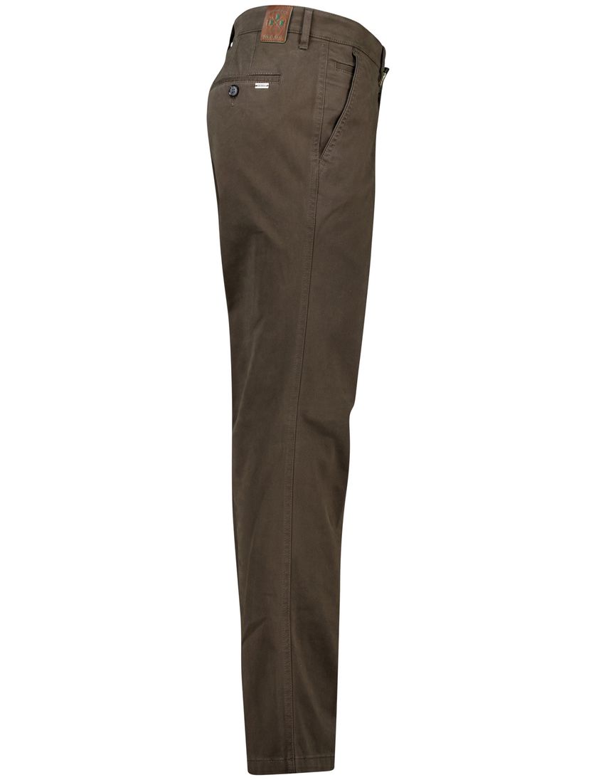 M.E.N.S. pantalon madison bruin katoen normale fit