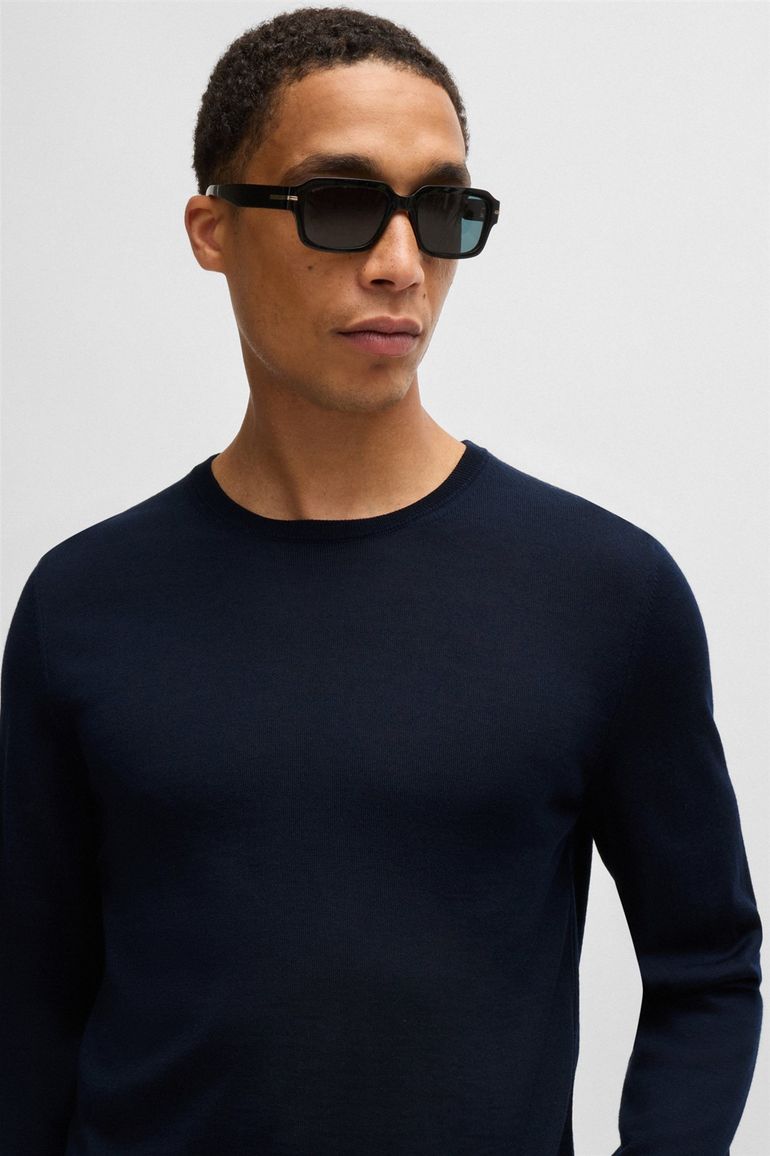 Boss Black trui Leno-P donkerblauw