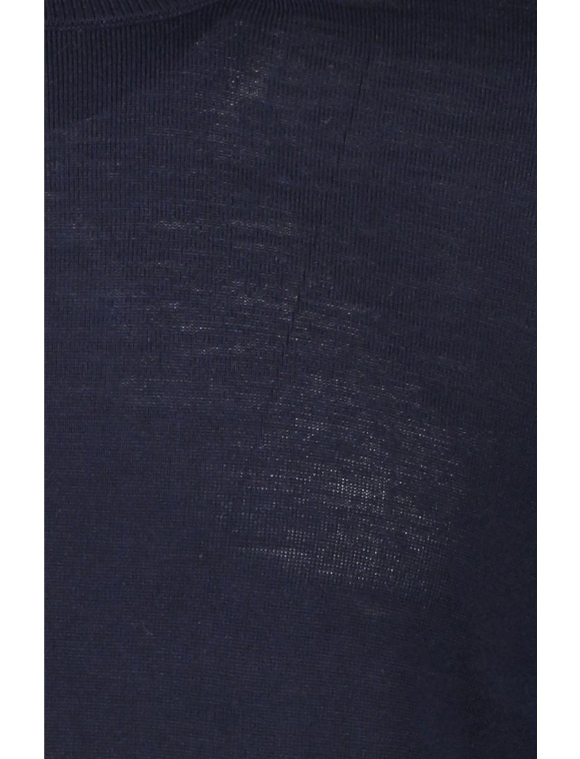 Boss Black trui Leno-P donkerblauw effen