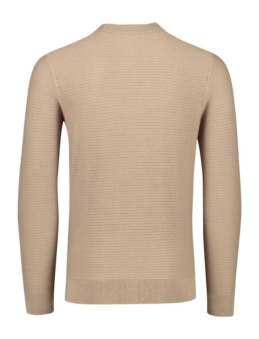 Boss Orange turtleneck trui bruin katoen normale fit