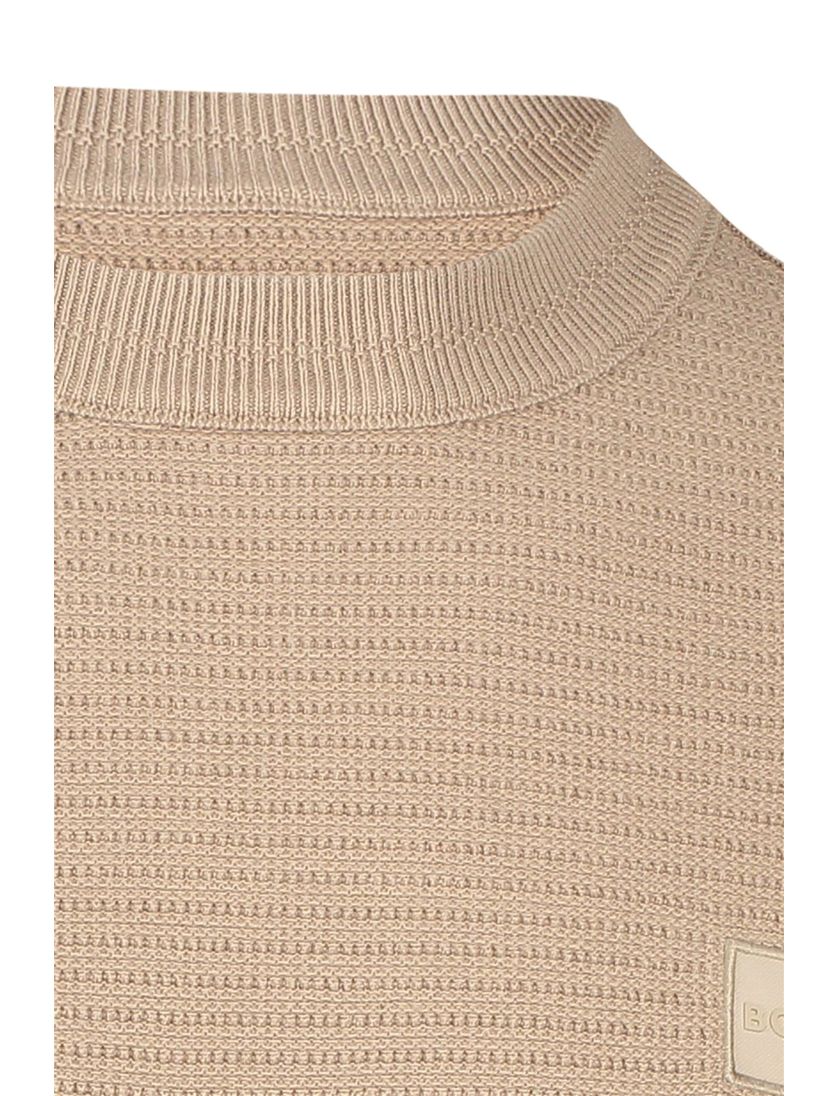 Boss Orange turtleneck trui bruin katoen normale fit