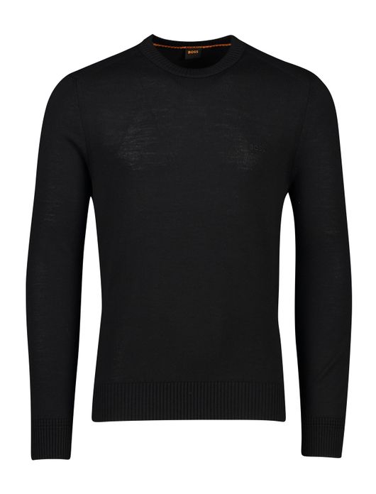 Boss Orange trui zwart wol