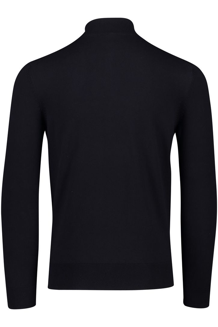 katoenen Boss Black Padro sweater effen donkerblauw normale fit