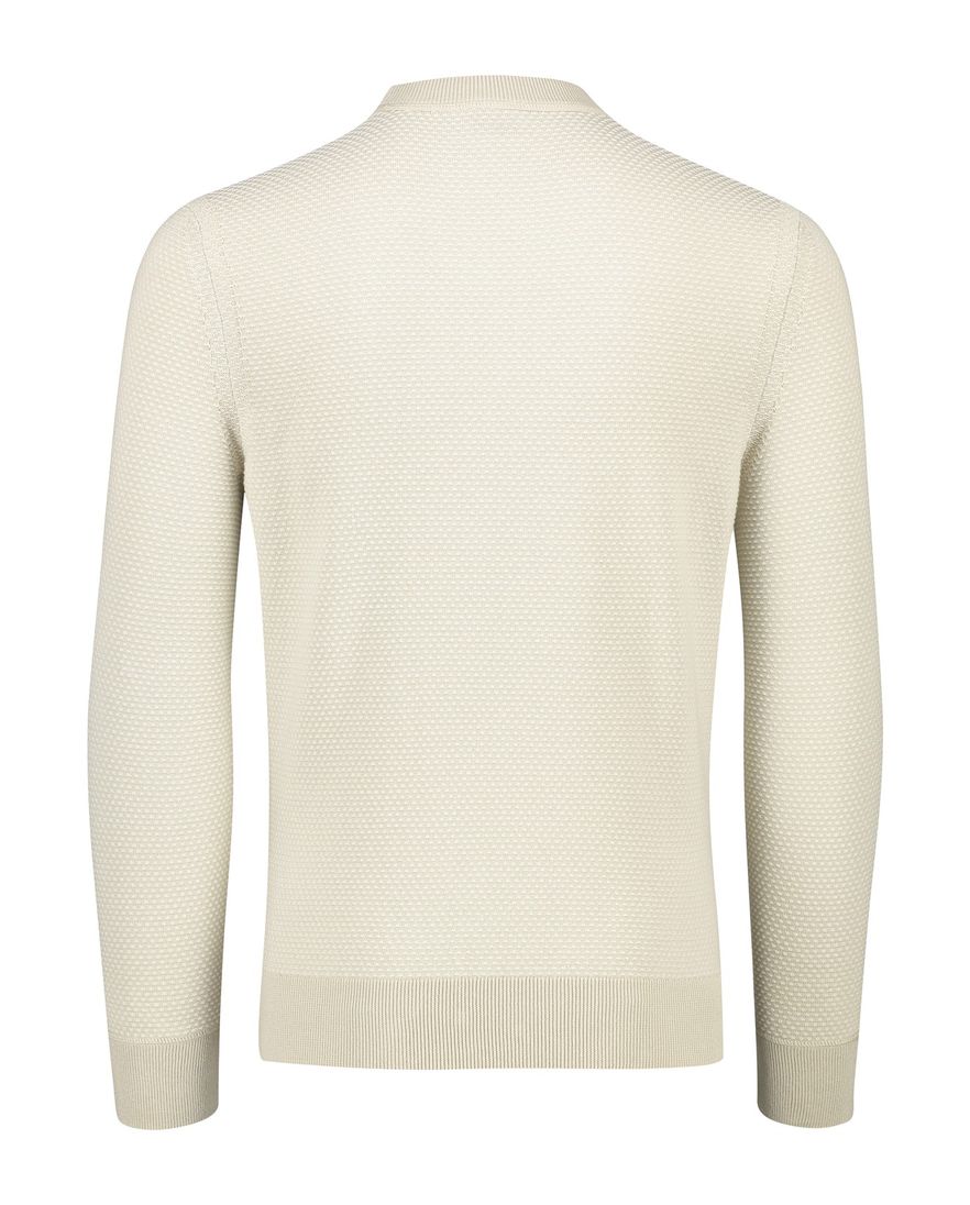 Boss Orange Kapoksi trui turtleneck beige katoen