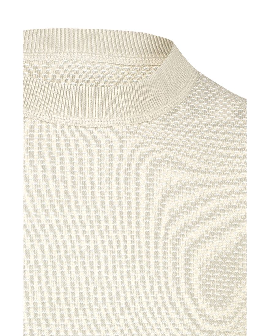 Boss Orange Kapoksi trui turtleneck beige katoen