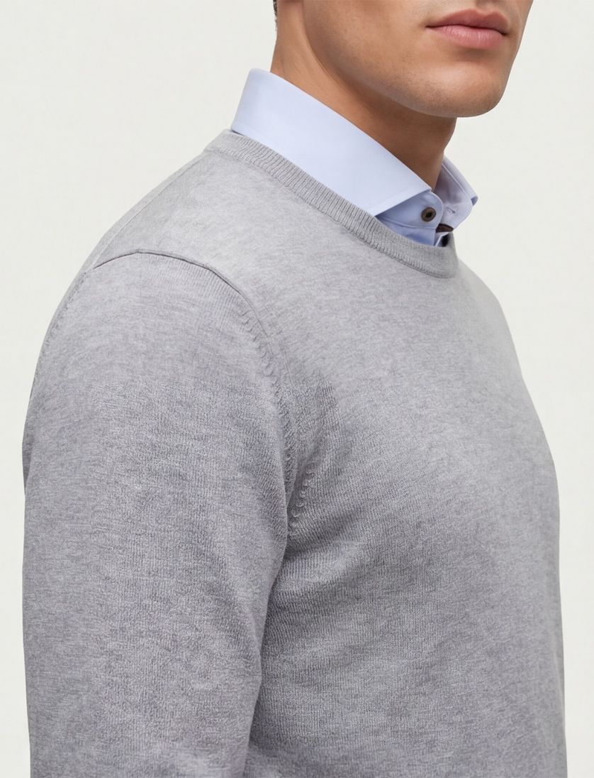 Boss Black trui Botto-L grijs normale fit