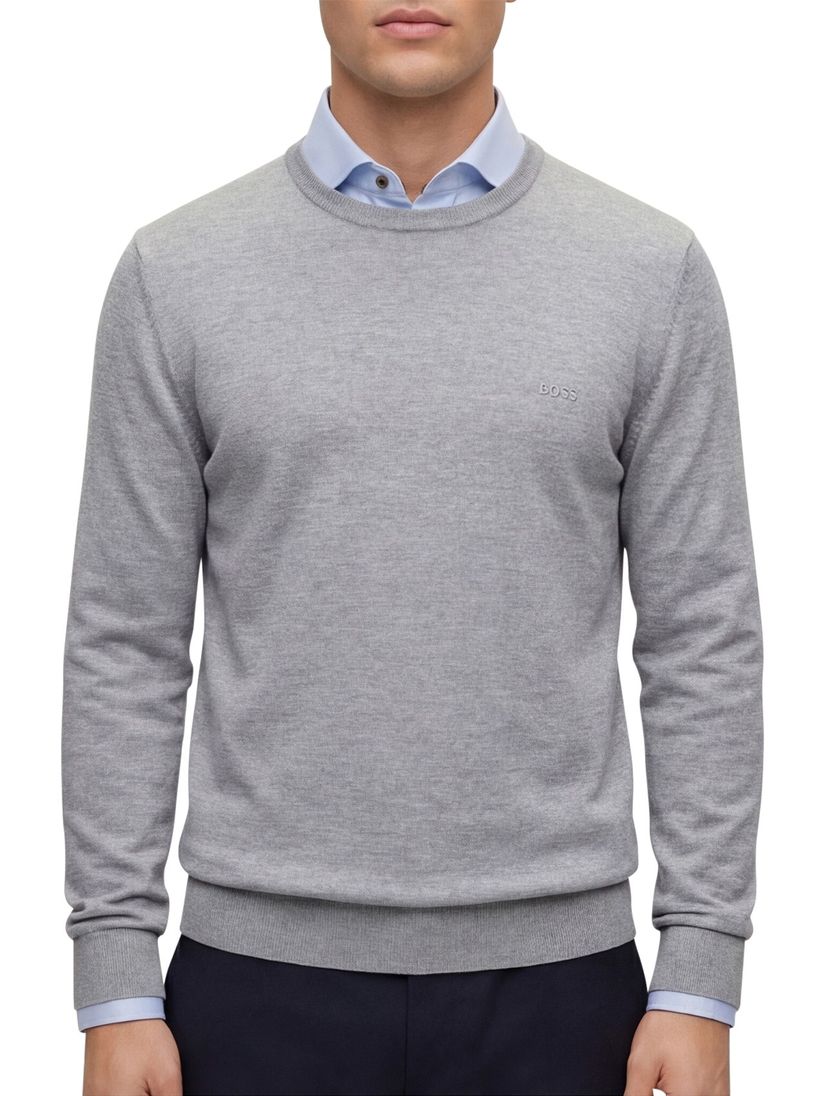 Boss Black trui Botto-L grijs normale fit