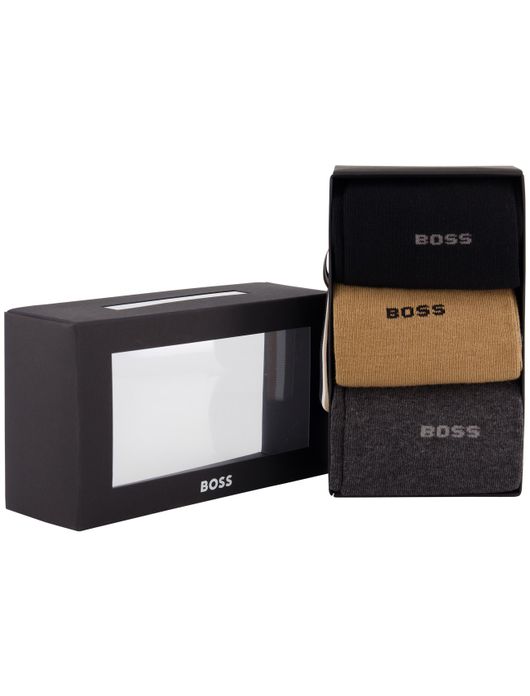 Boss sokken 3-pack zwart