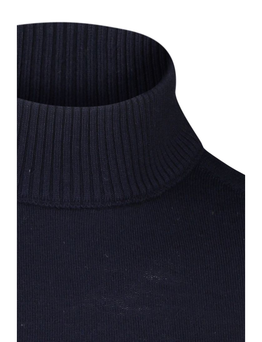 Boss Orange coltrui Avac donkerblauw effen wol en acryl