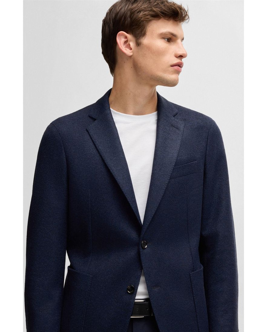 Boss Black C-Hanry colbert effen donkerblauw slim fit