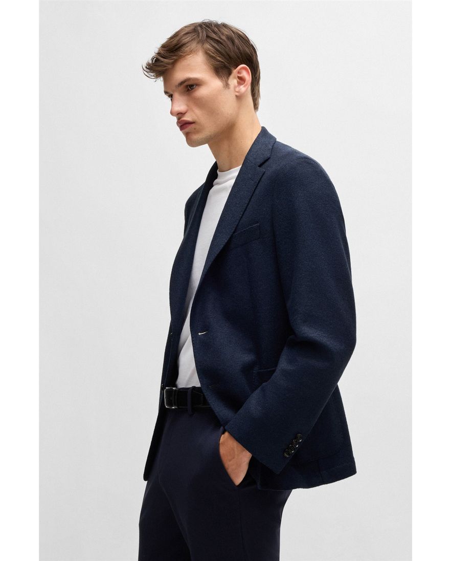 Boss Black C-Hanry colbert effen donkerblauw slim fit