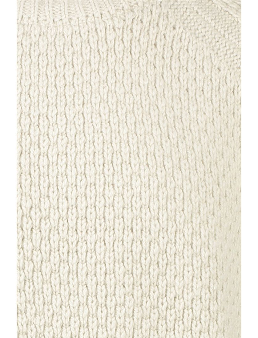 Boss Orange trui Armstrong wol beige grof gebreid