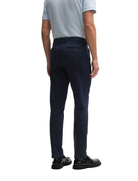 Pantalon chino donkerblauw Hugo Boss Slim Fit