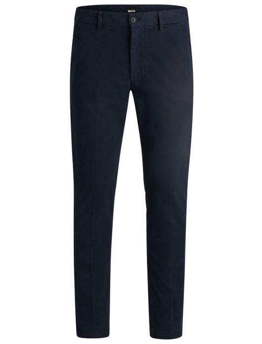 Pantalon chino donkerblauw Hugo Boss Slim Fit