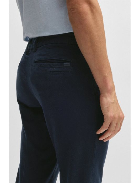 Pantalon chino donkerblauw Hugo Boss Slim Fit