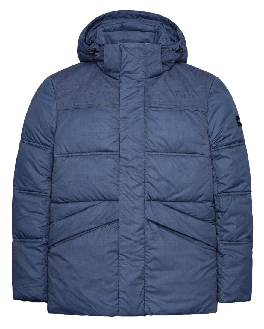 BOSS Orange Winterjas blauw big & tall gewatteerd