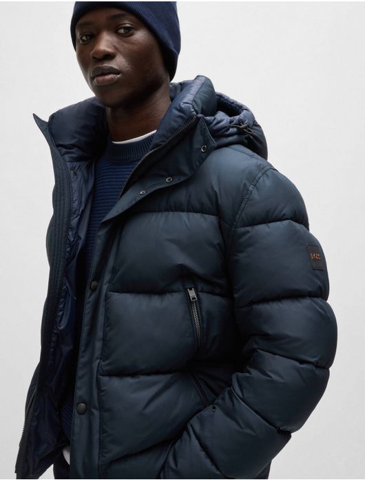 Boss winterjas Omaris gewatteerd donkerblauw