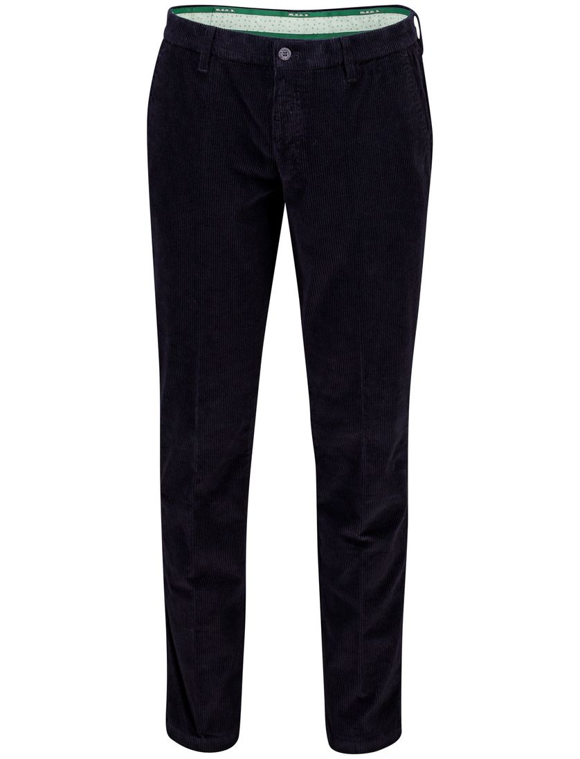 M.E.N.S. madison pantalon donkerblauw effen normale fit